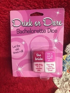 New Bachelorette Drink or Dare Dice Game "Let the Wild Times Roll" 4 Pretty NIP - Picture 1 of 2