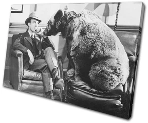 Humour Thinking 1940s comedy SINGLE CANVAS WALL ART Picture Print VA - Picture 1 of 1