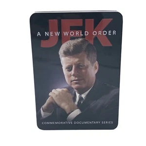 JFK: A NEW WORLD ORDER / COLLECTOR TIN DVD JOHN F KENNEDY EDUCATIONAL - Picture 1 of 11
