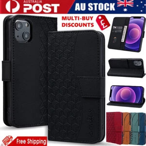 Magnetic Card Wallet Case Cover For iPhone 16 16e 15 14 13 12 11 Pro Max XR 8 7 - Picture 1 of 32