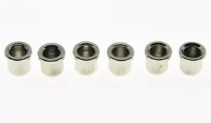 Set of 6 Nickel String Thru Body 5/16" String Ferrules fits American Telecaster - Picture 1 of 4