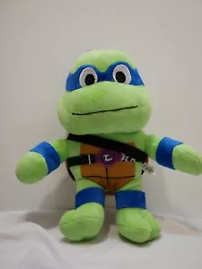 Nickelodeon 9" Tortuga Ninja Adolescente Mutante Peluche/Relleno Azul Leonardo - Imagen 1 de 4