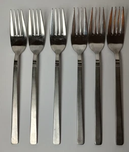 6 Oneida Edelstahl Fajita 18/10 8" Tafelgabeln satiniert am Griff - Bild 1 von 4