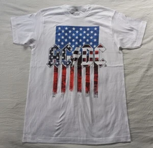 NWOT - AC/DC U.S. Flag Band Concert T-Shirt Adult SZ Medium - Picture 1 of 6