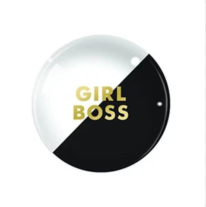 GIRL BOSS Peso de Papel Emprendedor Hustle Negro/Blanco Suministros de Oficina Decoración - Imagen 1 de 4