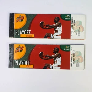PAAR Seattle Super Sonics - Seattle Sonics - Supersonics - 1997 Playoff Tickets R3 R4 - Bild 1 von 3