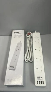 HBN Smart Wi-Fi Power Strip with 4 AC Outlets 4 USB Ports with 1.8 Meter - Picture 1 of 1