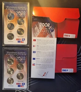 2002 P&D Statehood Quarter Collections BU Uncirculated Mint Sets W/ Box COA - Picture 1 of 1