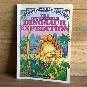 USBORNE PUZZLE ADVENTURES - EL INCREÍBLE LIBRO EXPEDICIÓN DINOSAURIO - Imagen 1 de 3