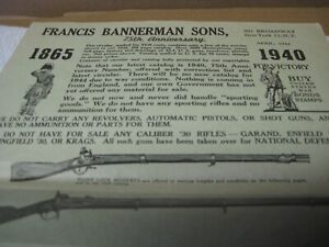 Francis  Bannerman  Sons, 1944 Twelve Page Circular  75th Anniversary.