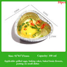 10Pcs Aluminum Foil Mold Mini Egg Tart Cases Cake Cups Tin Pie Trays M-Zk