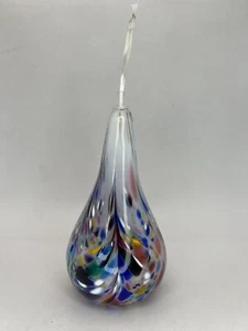 Hand Blown Vintage Confetti Art Glass Bud Vase Diffuser The Glassworks Signed - Picture 1 of 24