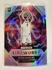 K64,693- 2021-22 Panini Prizm Draft Picks Fireworks Prizms Silver #2 Evan Mobley