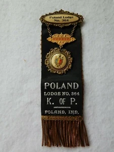 Cinta de miembro de Caballeros de Pitias--Lodge #364 (Polonia, en) MC Lilley & Co (en caja) - Imagen 1 de 9