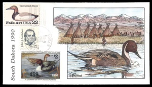 Duck FDC - SD8 1991 Dakota del Sur - Imagen 1 de 1