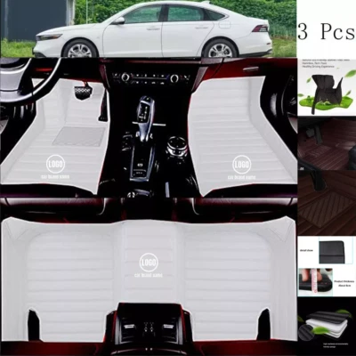 Alfombrillas impermeables a rayas de cuero para Cadillac todos los modelos de coche Foto 1 de 4