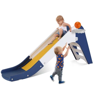 Sturdy Slide for Kids Age 2-6, Plastic Toddler Slide Climber Set Outdoor Indoor - Picture 1 of 6