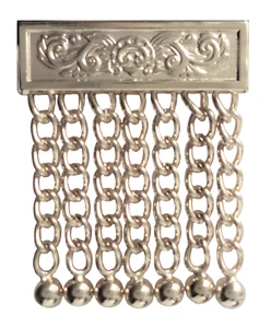 Freimaurer Freemasonry vernickelte Schürze Quaste - Bild 1 von 3