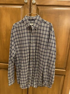 Eddie Bauer Mens Classic Plaid Long Sleeve Button Down 100% Cotton Vintage Small - Picture 1 of 4