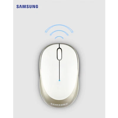 SAMSUNG Bluetooth Wireless Mouse SPA-KMA3PBW LED Light OnOff Switch Grip Optical - Image 1 of 4