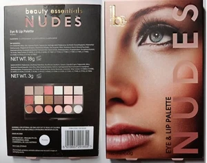 Eye & Lip Palette Nudes beauty essentials eye shadow lipstick applicator NEW - Picture 1 of 4