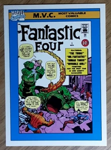 1990 Marvel Universe Card 124 FANTASTIC FOUR.  Free New Top Loader. - Picture 1 of 3