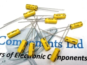 4.7uf/16V /   RAD ELEC CAPS NONE POLORIZ  / PACK OF  11  (1.5MM PITCH)   (16102) - Picture 1 of 1
