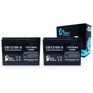 2x 12V 10Ah Sealed Lead Acid Battery For Shoprider Echo 3 SL73 UB12100-S - Picture 1 of 1