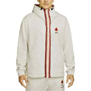 $ 120 Nike Kyrie Hoodie mit durchgehendem Reißverschluss Sweatshirt Herren große Jacke DA6689-051 grau - Bild 1 von 1