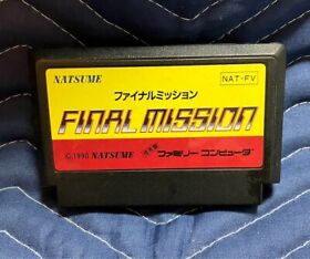 NATSUME Final Mission Famicom  Nintendo NES S.C.A.T. Japan shoot-'em-up