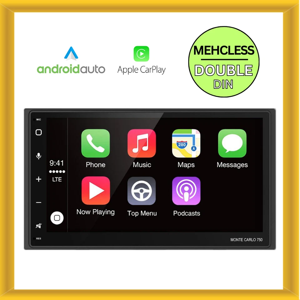 Blaupunkt MONTECARLO750 | 6.75" Double Din Touchscreen Media Head Unit Car Radio