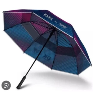 Weatherman Signature Blue & Pink Polka Dot Design 68” Golf Umbrella Heavy Duty - Picture 1 of 9