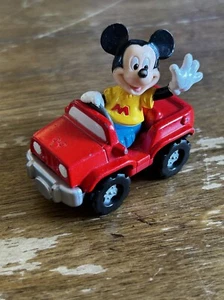 VTG Disney Mickey Mouse In Red Jeep Waving Mattel Year 2000 - Picture 1 of 5