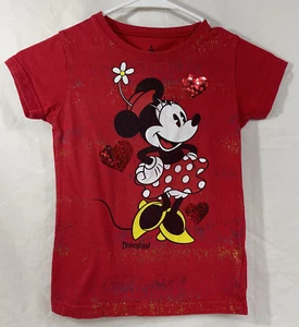 Disney Parks Minnie Mouse Shirt Red DISNEYLAND - Picture 1 of 3