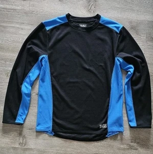 Laufshirt Double Speed Herren 48/50 Langarm Schwarz Blau - Bild 1 von 5
