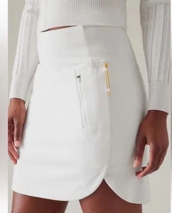 EUC Athleta Fairway Golf SKORT 16“ Stretch Pull On Skort Shorts Women WHITE S - Picture 1 of 7