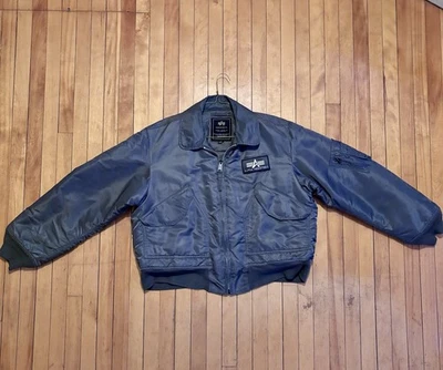 Alpha Industries Men’s Flight Jacket In Space Gray CWU-45/P (Size L) Foto 1 de 4