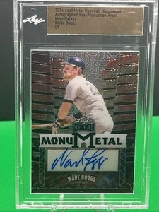 2024 Leaf Metal Wade Boggs Mojo Galaxy Pre-Production Proof Auto 1/1 MINT 🔥⚾️🔥 - Picture 1 of 3
