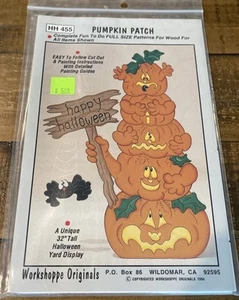 PAINTED PUMPKIN PATCH WOOD YARD DISPLAY HALLOWEEN CRAFTS PATTERN PROJECT 32" - Picture 1 of 4