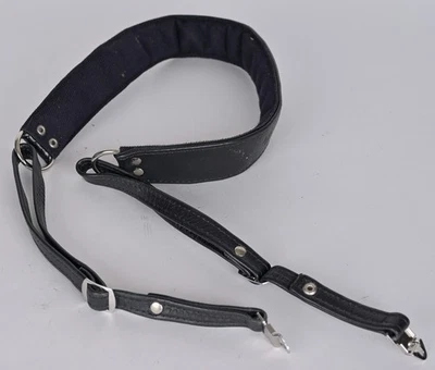 EX++ Genuine Hasselblad Black Leather Strap w/Lugs & Shoulder Pad - Image 1 of 4