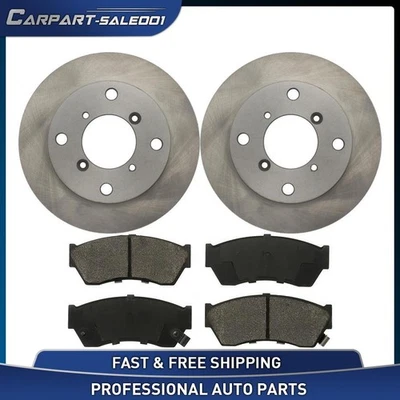 Kit de pastillas de freno rotores de disco delanteros de 9,1" para Chevrolet Metro 1992 1998-2001 1,3 L Foto 1 de 4