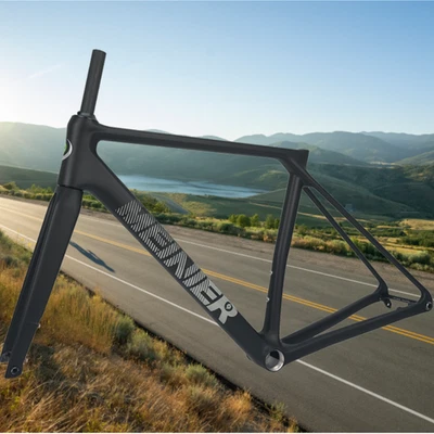 Road Bike Carbon Frame With Fork T47 Flat Mount Disc Brake Customized Road Frame - Image 1 of 4