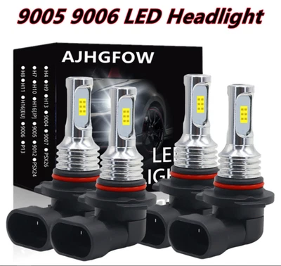 KIT COMBINADO de bombillas de faros LED de haz alto/bajo para Chevy C1500 2500 3500 1990-98 8000K Foto 1 de 4