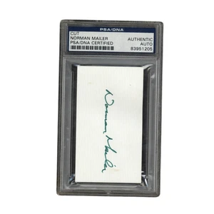 Norman Mailer Autografato Firmato Premio Pulitzer Vincitore Autore Cut PSA - Foto 1 di 2