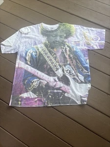 Jimmy Hendrix Mens T-Shirt XL Rock Icons 50% Polyester 50 Cotton Excellent New - Picture 1 of 4