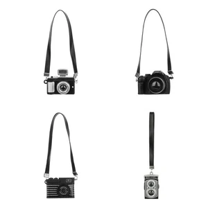Miniature Dolls Camera With Black Belt Digital Camera Model Shutter And Flash - Picture 1 of 16
