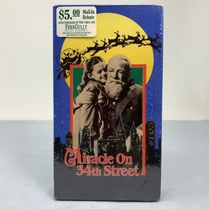 1991 FoxVideo Miracle on 34th Street VHS Movie Sealed Vintage Black & White 1947 - Imagen 1 de 11