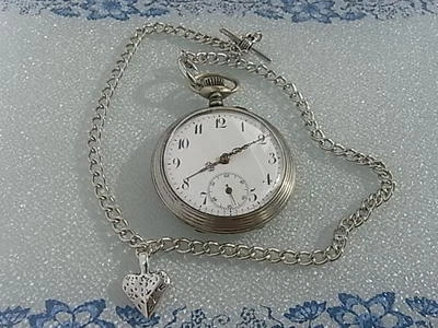 ANTIKE REMONTOIR CYLINDER RUBIS TASCHENUHR  ORLOGIO de Tascha Fickur - Bild 1 von 4