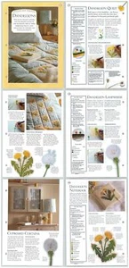 Dandelions #375-380 Stitch & Stencil - Needlecraft Magic 3 Page Pattern - Picture 1 of 1