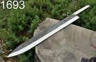 CUSTOM hand Forged Railroad Spike Carbon Steel Fillet Chef Knife Blank Blade